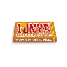Chocolade Tony's Chocolonely melk karamel zeezout reep 90 gram