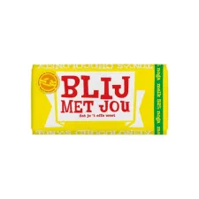 Chocolade Tony's Chocolonely melk noga blij met jou  reep 180g