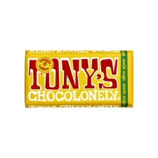 Chocolade Tony's Chocolonely melk noga reep 180gr