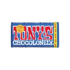 Chocolade Tony's Chocolonely puur reep 180gr