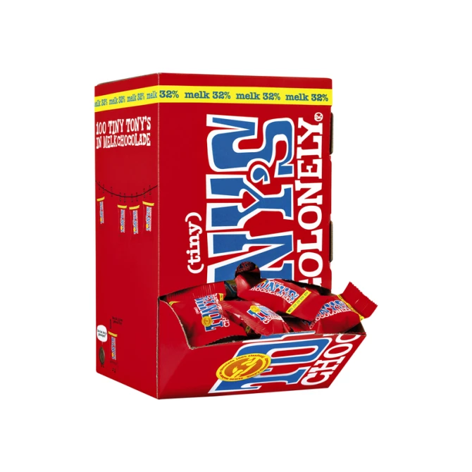 Chocolade Tony's Chocolonely tiny melk doos 100 st