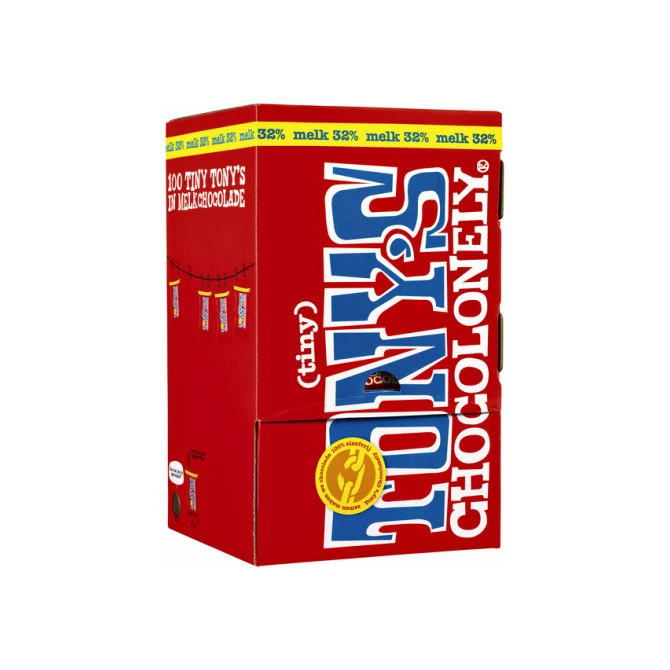 Chocolade Tony's Chocolonely tiny melk doos 100 st