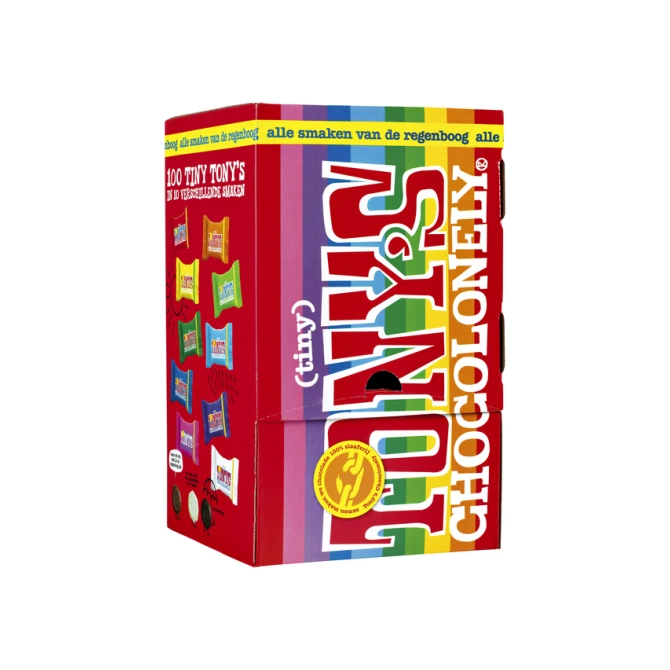 Chocolade Tony's Chocolonely tiny mix doos 100 st