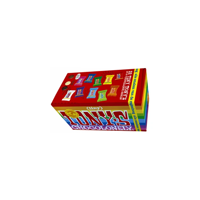 Chocolade Tony's Chocolonely tiny mix doos 200gr
