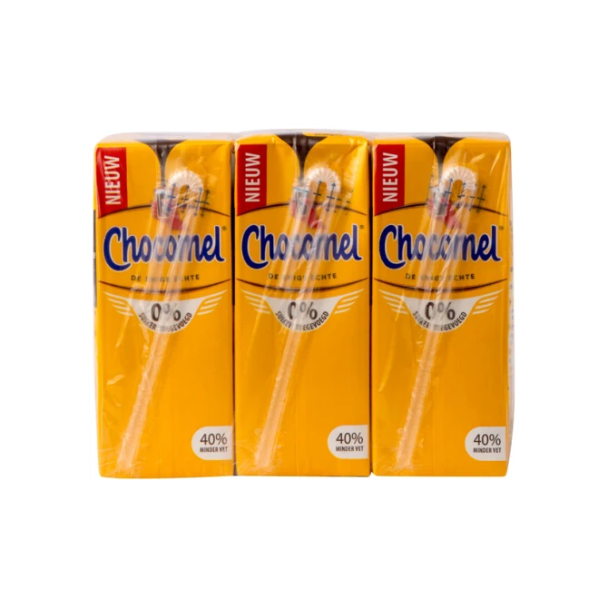 Chocolademelk Chocomel 0% toegevoegd suiker 20cl