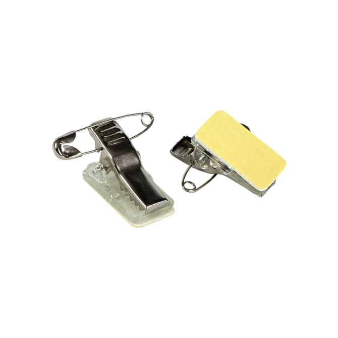 Clip met speld Europel zelfklevend voor badges