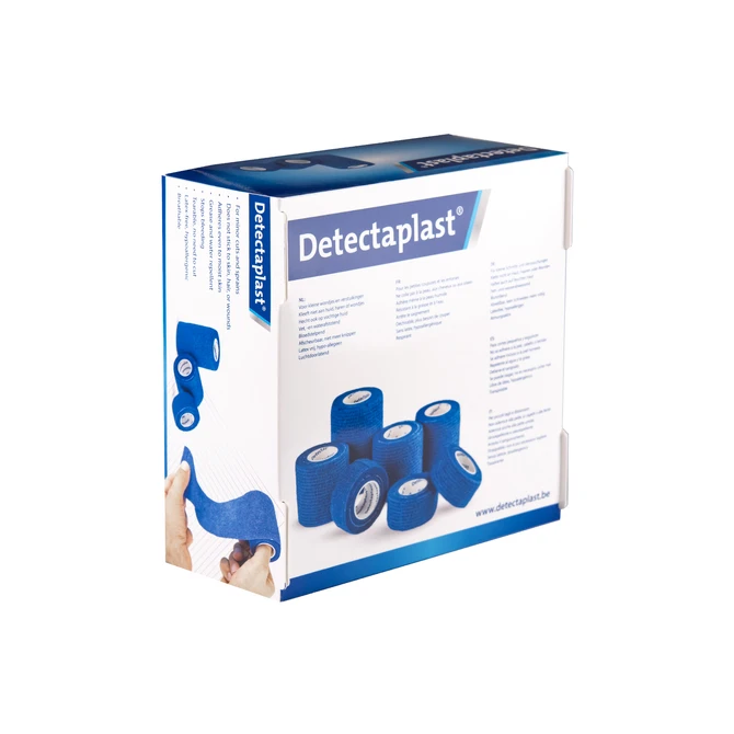 Cohesief verband blauw Detectaplast assorti 7 stuks
