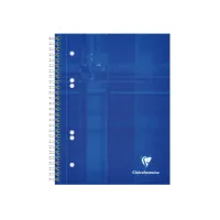 Collegeblok Clairefontaine Studium A5+ ruit 5x5mm 6-gaats 80 pagina's assorti