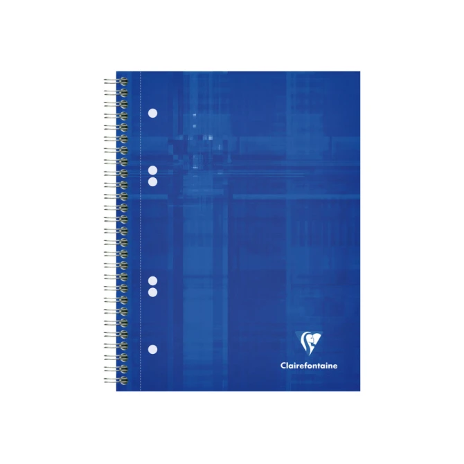 Collegeblok Clairefontaine Studium A5+ ruit 5x5mm 6-gaats 80 pagina's assorti