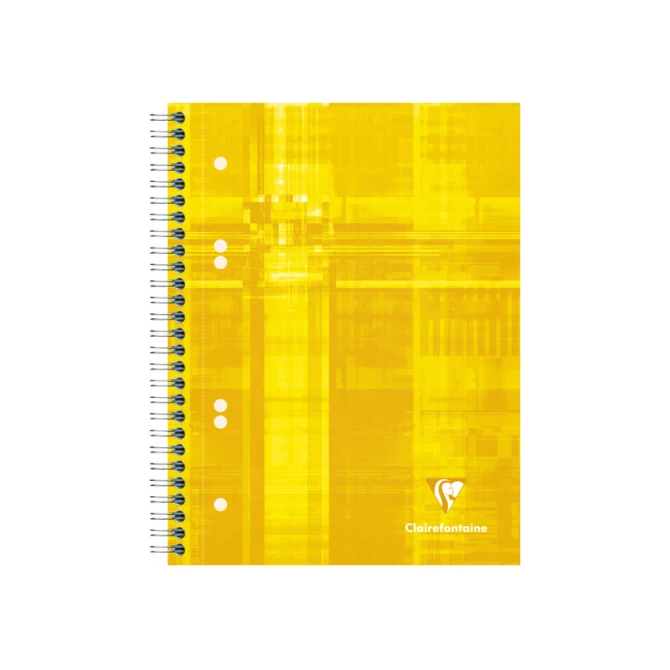 Collegeblok Clairefontaine Studium A5+ ruit 5x5mm 6-gaats 80 pagina's assorti