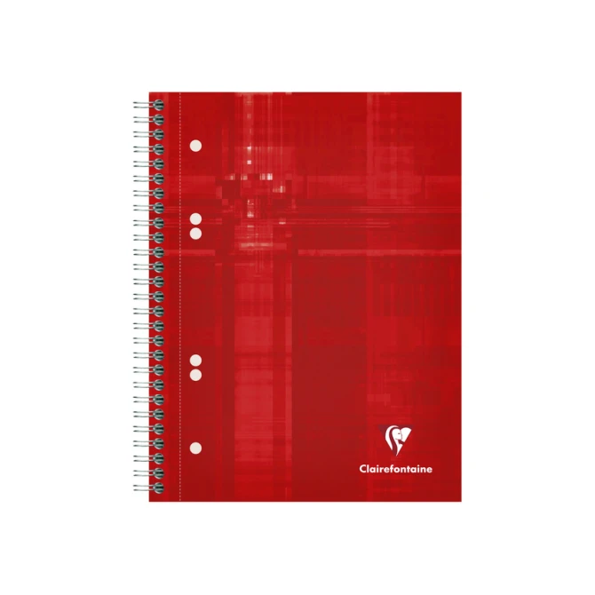 Collegeblok Clairefontaine Studium A5+ ruit 5x5mm 6-gaats 80 pagina's assorti