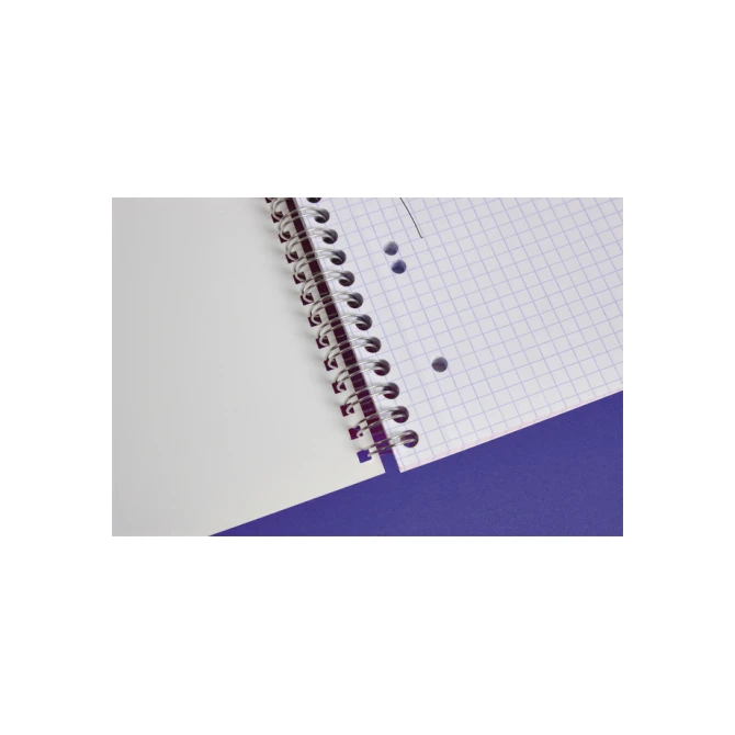 Collegeblok Clairefontaine Studium A5+ ruit 5x5mm 6-gaats 80 pagina's assorti