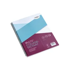 Collegeblok Multo A4 ruit 10x10mm 23-gaats 160 pagina's 80gr wit