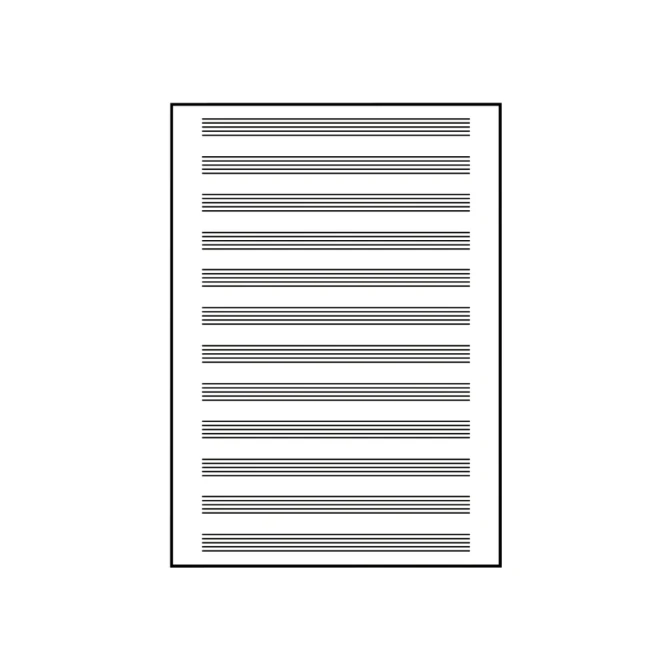 Collegeblok Oxford A4+ muziek 4-gaats 100 pagina's 80gr blauw