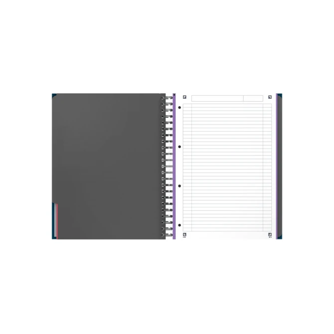 Collegeblok Oxford Office Essentials Europeanbook A4+ 4-gaats 120 vel assorti