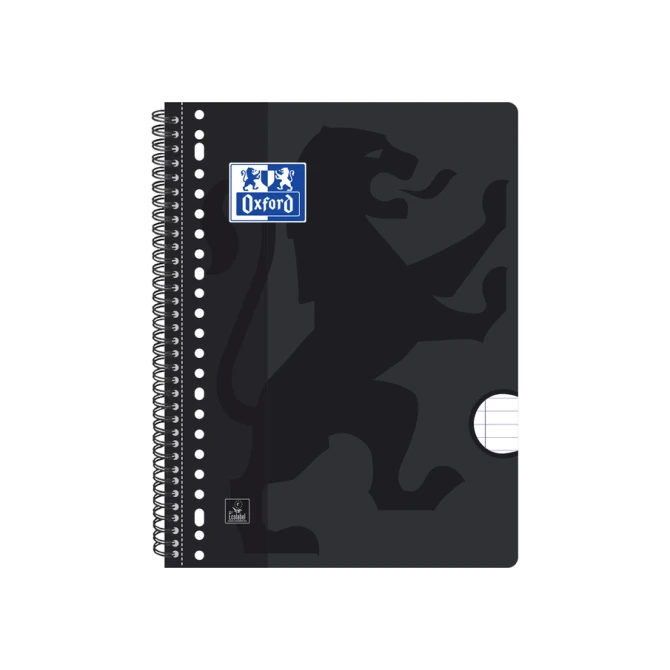 Collegeblok Oxford School A4+ lijn 23-gaats 160 pagina's 80gr assorti