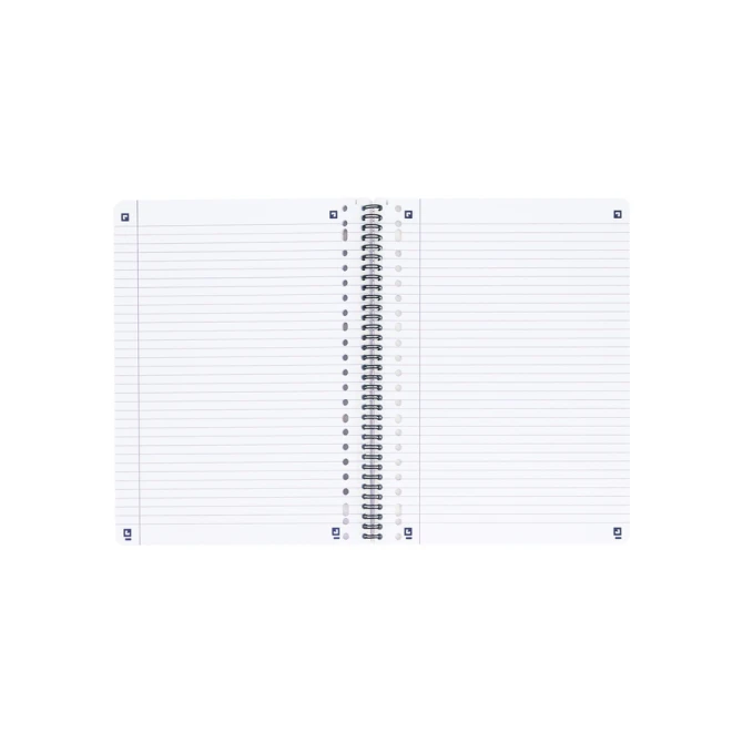 Collegeblok Oxford School A4+ lijn 23-gaats 160 pagina's 80gr assorti