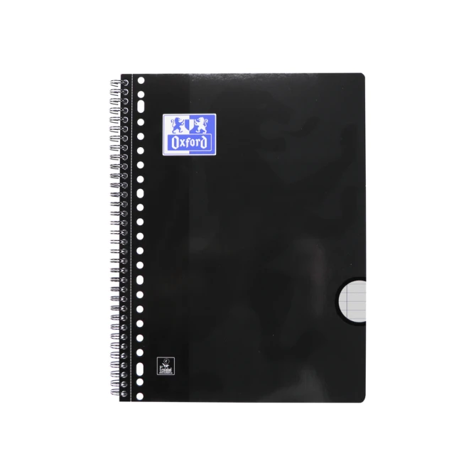 Collegeblok Oxford School A4+ lijn 23-gaats 160 pagina's 80gr voordeelpak assorti 3 stuks