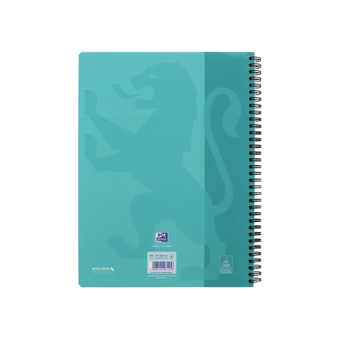 Collegeblok Oxford School A4+ lijn 23-gaats 160 pagina's 80gr voordeelpak assorti 3 stuks