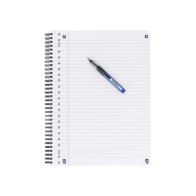 Collegeblok Oxford School A4+ lijn 23-gaats 160 pagina's 80gr zwart