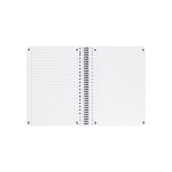 Collegeblok Oxford School A4 ruit 10x10mm 23-gaats 160 pagina's 80gr assorti