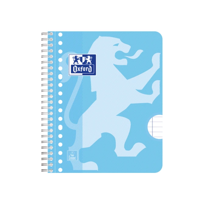 Collegeblok Oxford School A5+ lijn 17-gaats 160 pagina's 80gr pastel assorti 3 stuks