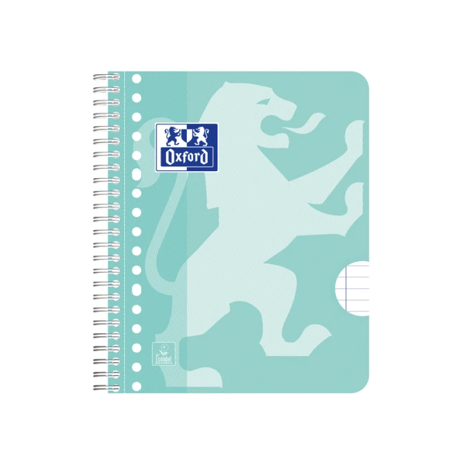 Collegeblok Oxford School A5+ lijn 17-gaats 160 pagina's 80gr pastel assorti 3 stuks