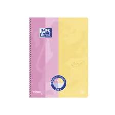 Collegeblok Oxford Touch duo A4+lijn/ruit 5mm 160 pagina's