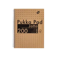 Collegeblok Pukka Pad Jotta A4 lijn 200 pagina's 80gr kraft
