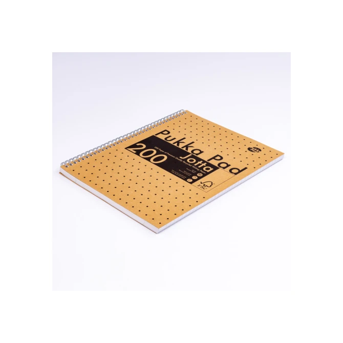 Collegeblok Pukka Pad Jotta A4 lijn 200 pagina's 80gr kraft