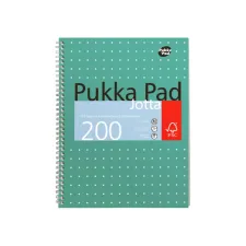 Collegeblok Pukka Pad Jotta A4 lijn 4-gaats 200 pagina's 80gr groen