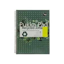 Collegeblok Pukka Pad Jotta Recycled A4 lijn 4-gaats 110 pagina's 80gr groen