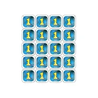 Consumptie breekmunten Combicraft 200 stuks blauw