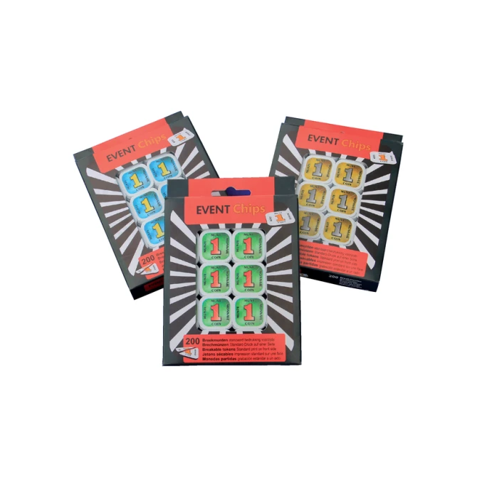 Consumptie breekmunten Combicraft 200 stuks rood