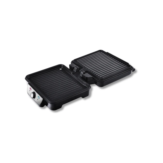 Contactgrill Inventum 1800 Watt zwart/RVS