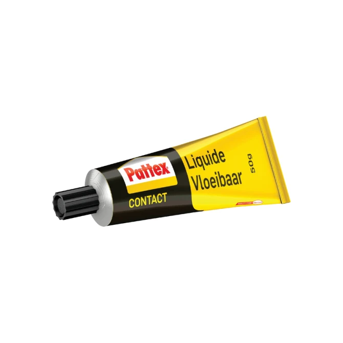 Contactlijm vloeibaar Pattex tube 50 gram op blister