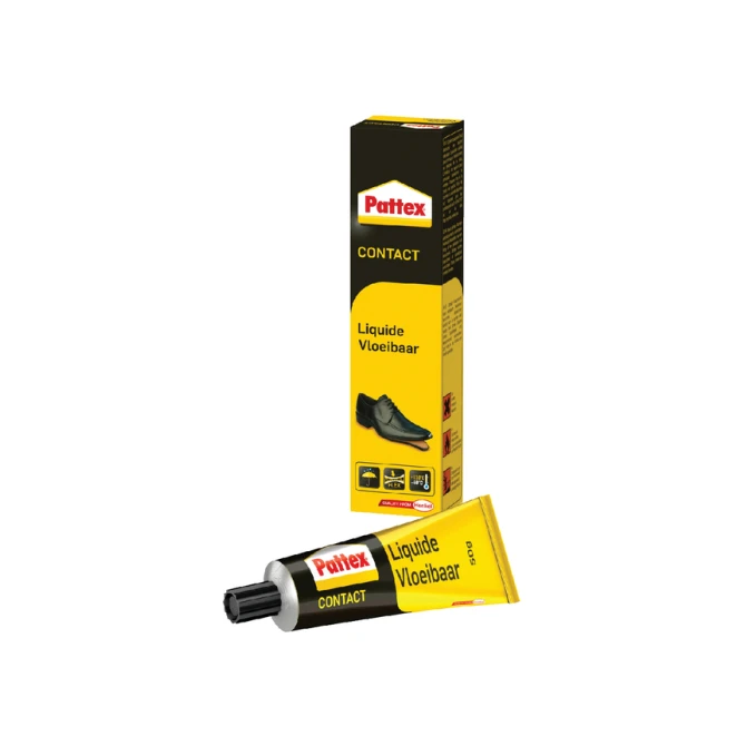 Contactlijm vloeibaar Pattex tube 50 gram op blister