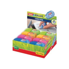 Correctietape tesa® ecoLogo® mini 5mmx6m doos à 16 stuks assorti