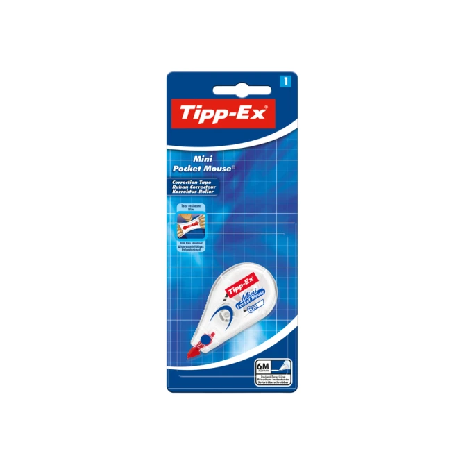 Correctietape Tipp-Ex mini pocket mouse 5mmx6m blister à 1 stuk