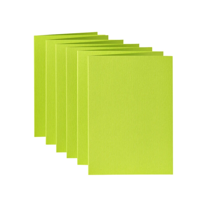 Correspondentiekaart Papicolor dubbel 105x148mm appelgroen pak à 6 stuks
