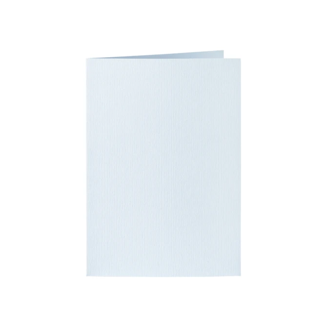 Correspondentiekaart Papicolor dubbel 105x148mm babyblauw pak à 6 stuks