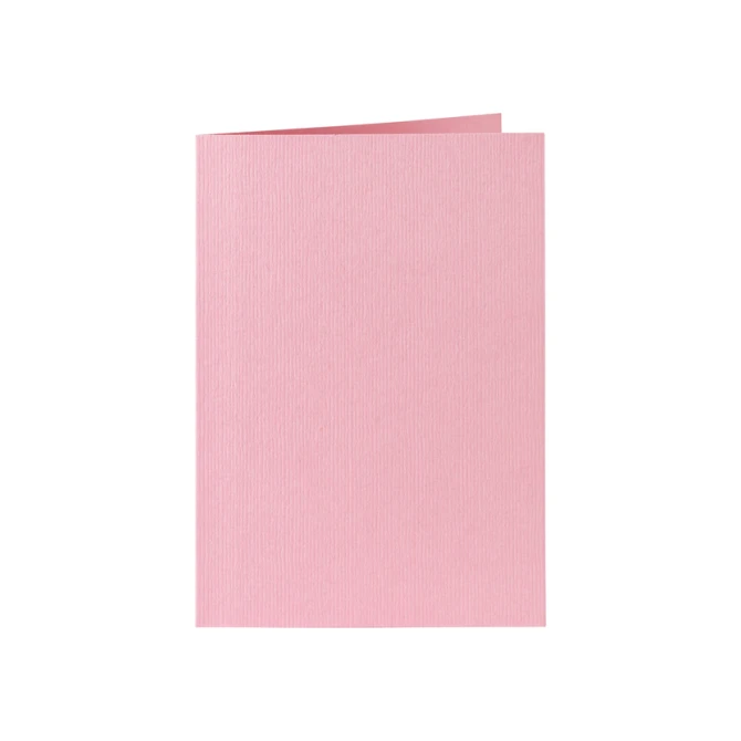 Correspondentiekaart Papicolor dubbel 105x148mm babyroze pak à 6 stuks