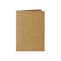 Correspondentiekaart Papicolor dubbel 105x148mm bruin pak à 6 stuks