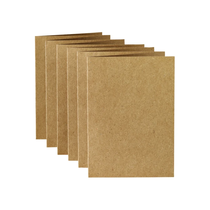 Correspondentiekaart Papicolor dubbel 105x148mm bruin pak à 6 stuks