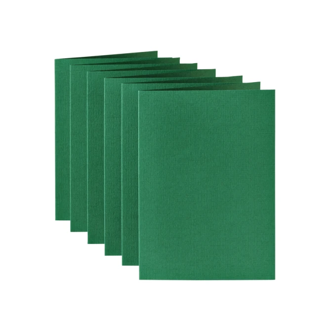 Correspondentiekaart Papicolor dubbel 105x148mm dennengroen pak à 6 stuks