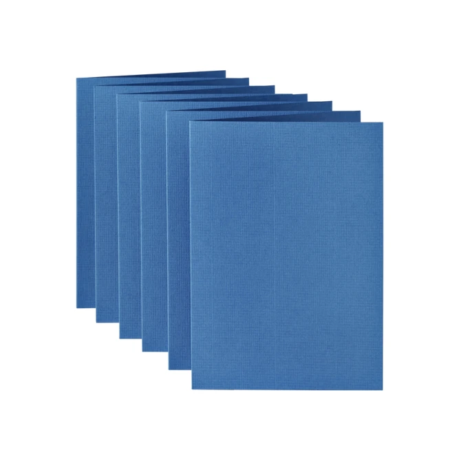 Correspondentiekaart Papicolor dubbel 105x148mm donkerblauw pak à 6 stuks