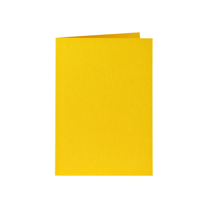 Correspondentiekaart Papicolor dubbel 105x148mm dottergeel pak à 6 stuks