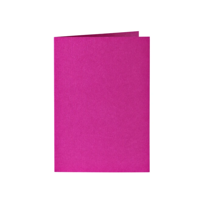 Correspondentiekaart Papicolor dubbel 105x148mm felroze pak à 6 stuks