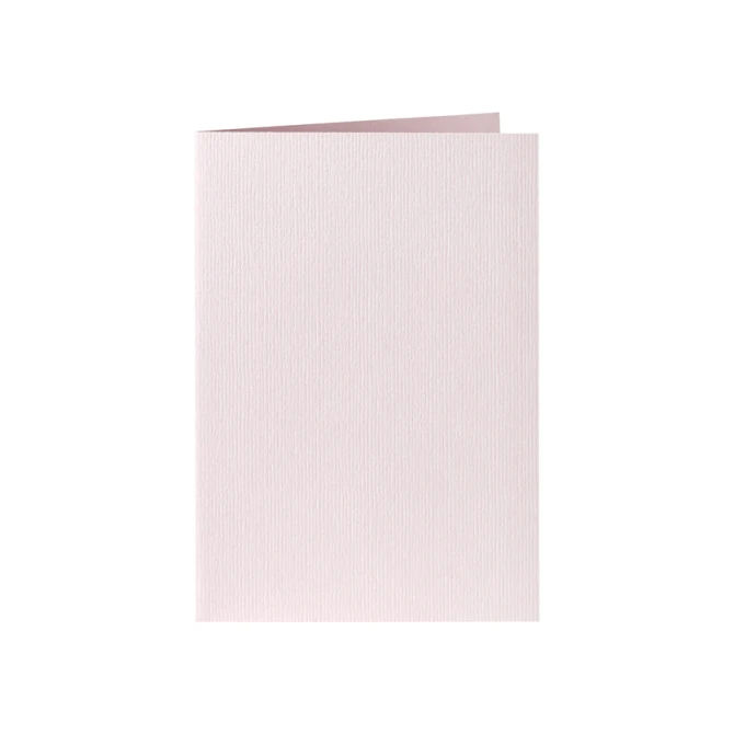 Correspondentiekaart Papicolor dubbel 105x148mm lichtroze pak à 6 stuks