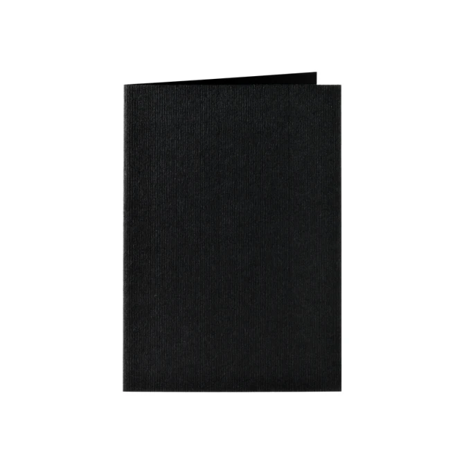 Correspondentiekaart Papicolor dubbel 105x148mm ravenzwart pak à 6 stuks